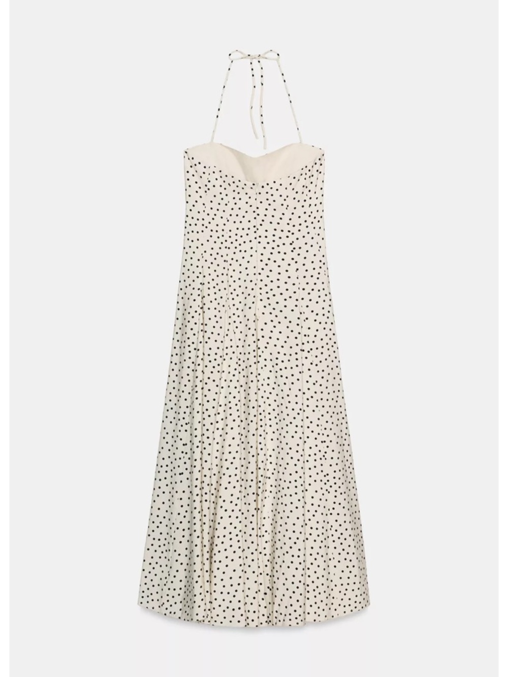Zara POLKA DOT MIDI DRESS - Picture 5 of 6